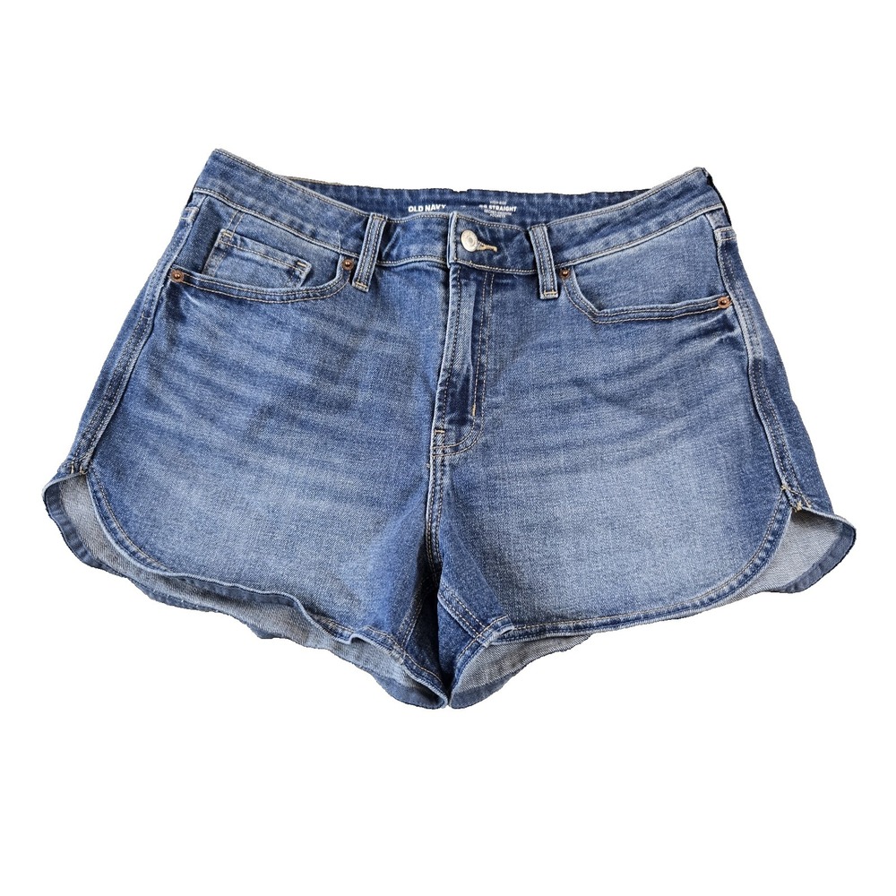 Old Navy Women's Shorts High Rise Personalized Scalloped‎ Hem 33" X 2.5" Size 12